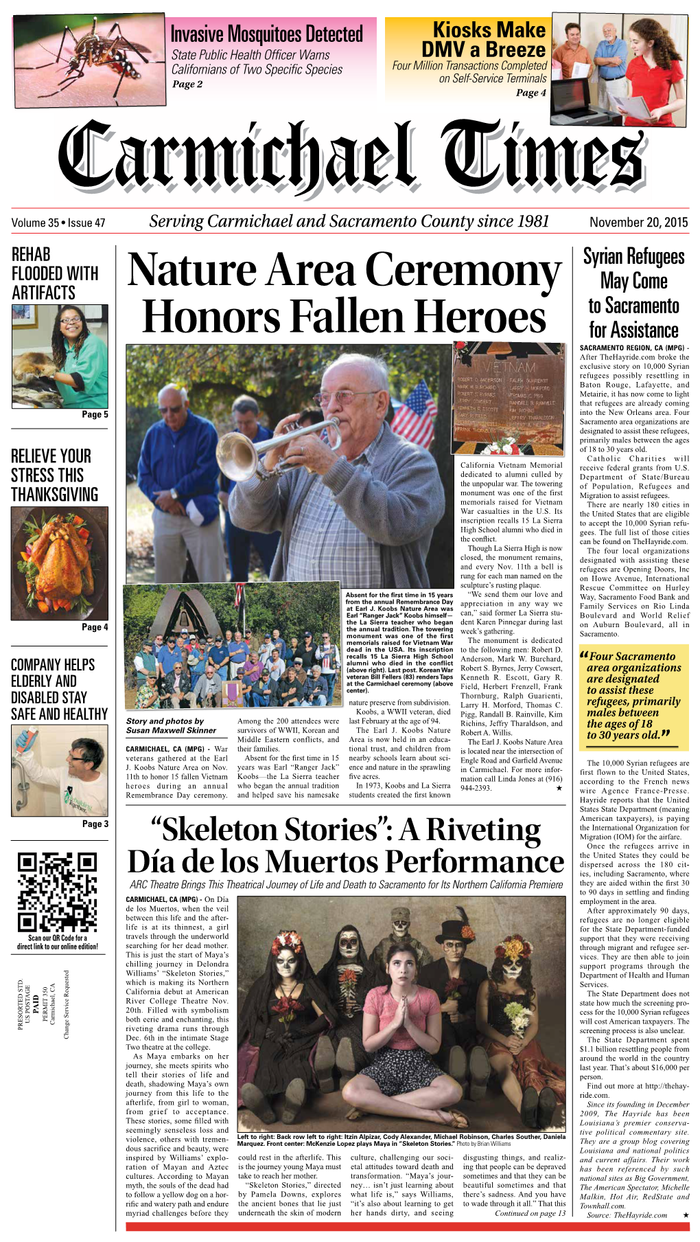 Nature Area Ceremony Honors Fallen Heroes