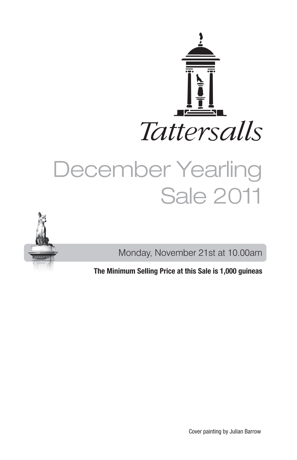 Tattersalls December Yearling Sale