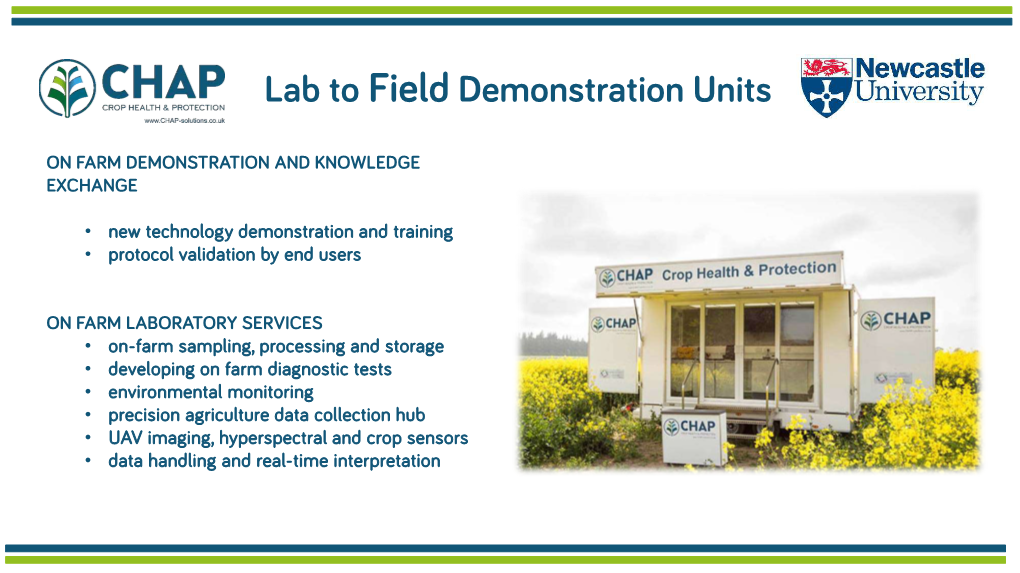 Lab to Field Demonstration Units