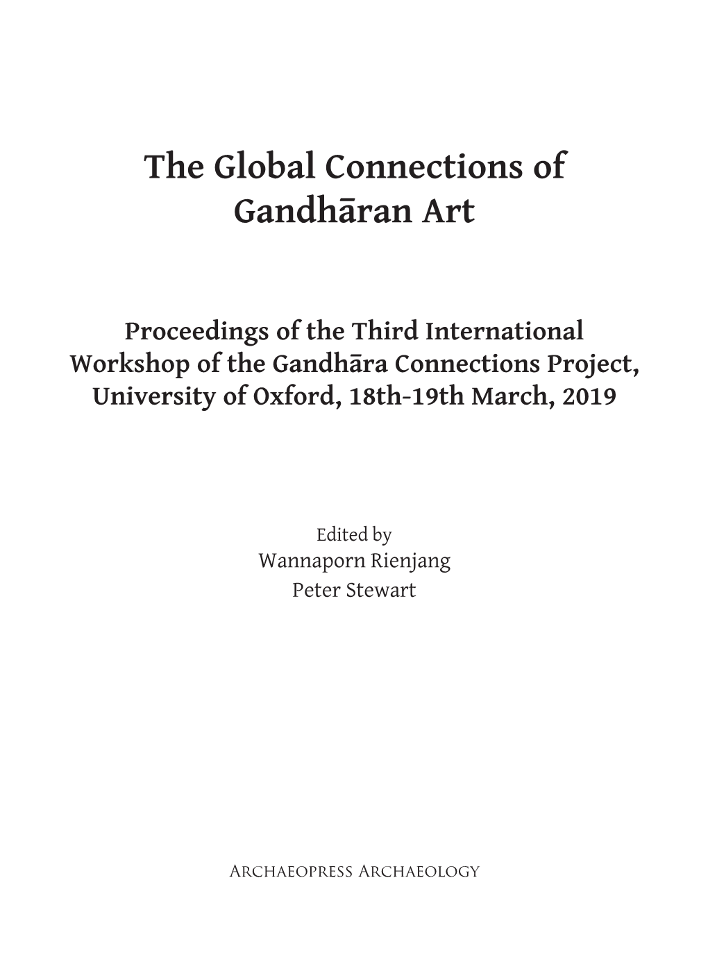 The Global Connections of Gandhāran Art