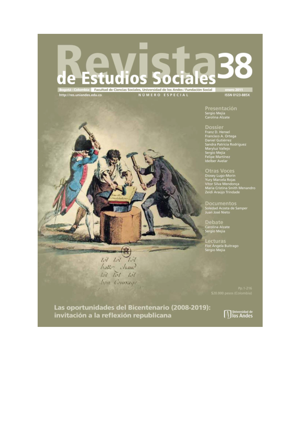 Revista De Estudios Sociales, 38