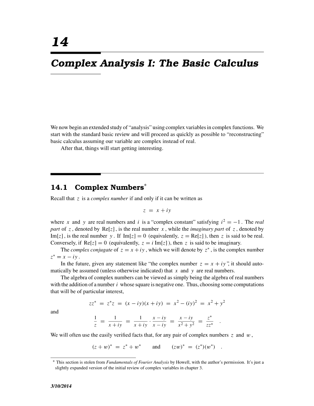 The Basic Calculus