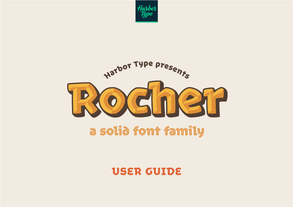 A Solid Font Family
