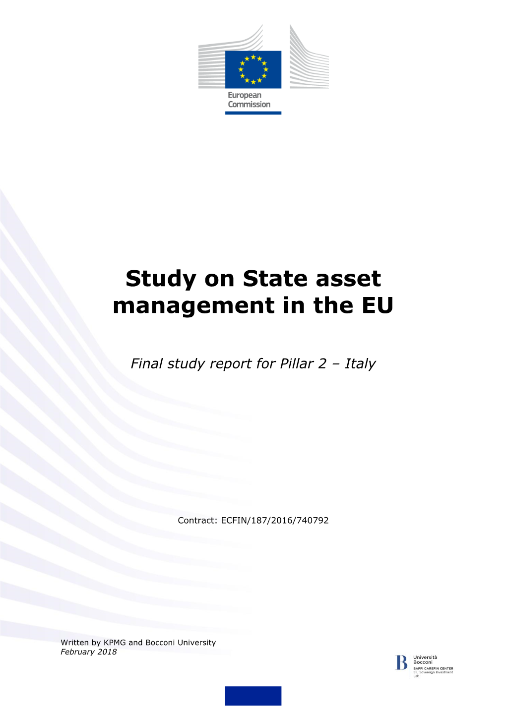 Study on State Asset Management in the EU