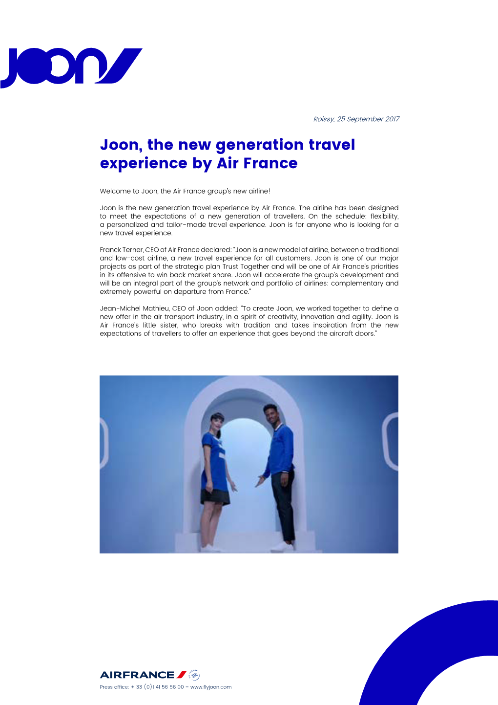 Joon, the New Generation Travel Experience by Air France