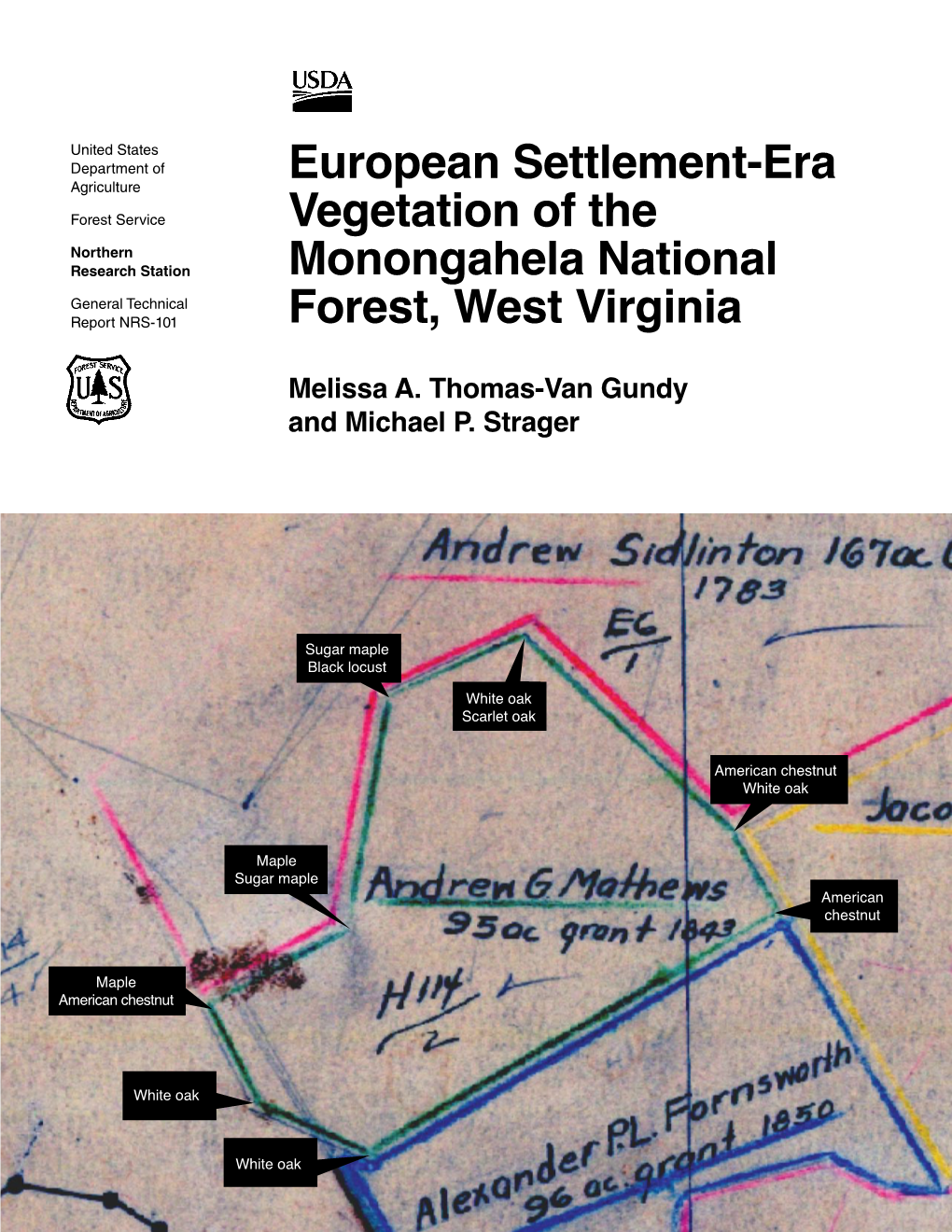 European Settlement-Era Vegetation of the Monongahela National Forest, West Virginia