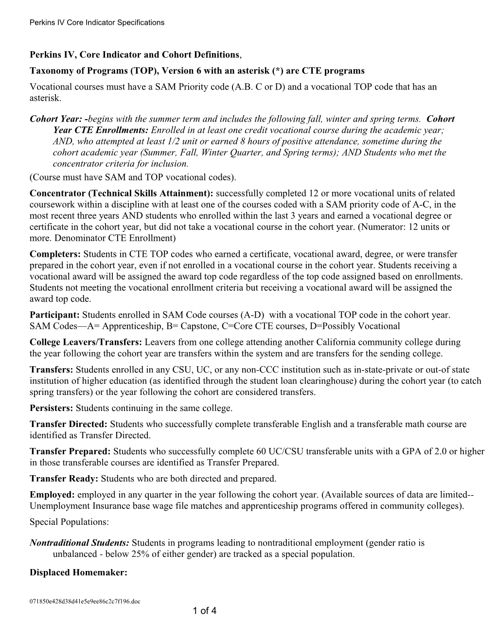 UI Earnings Table Specifications