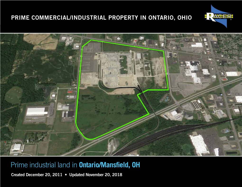 Prime Industrial Land in Ontario/Mansfield, OH