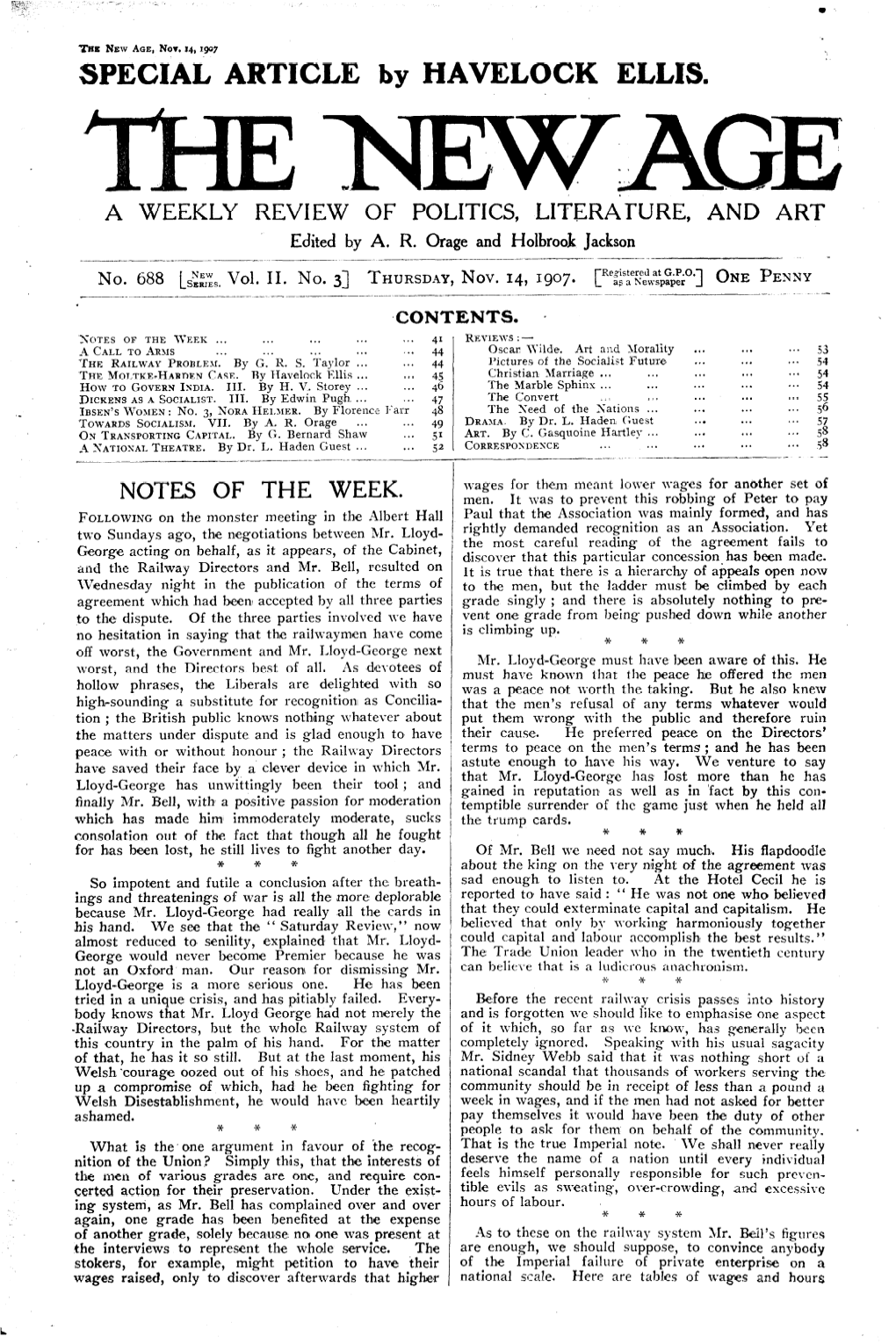 Vol. 2 No. 3, November 14, 1907