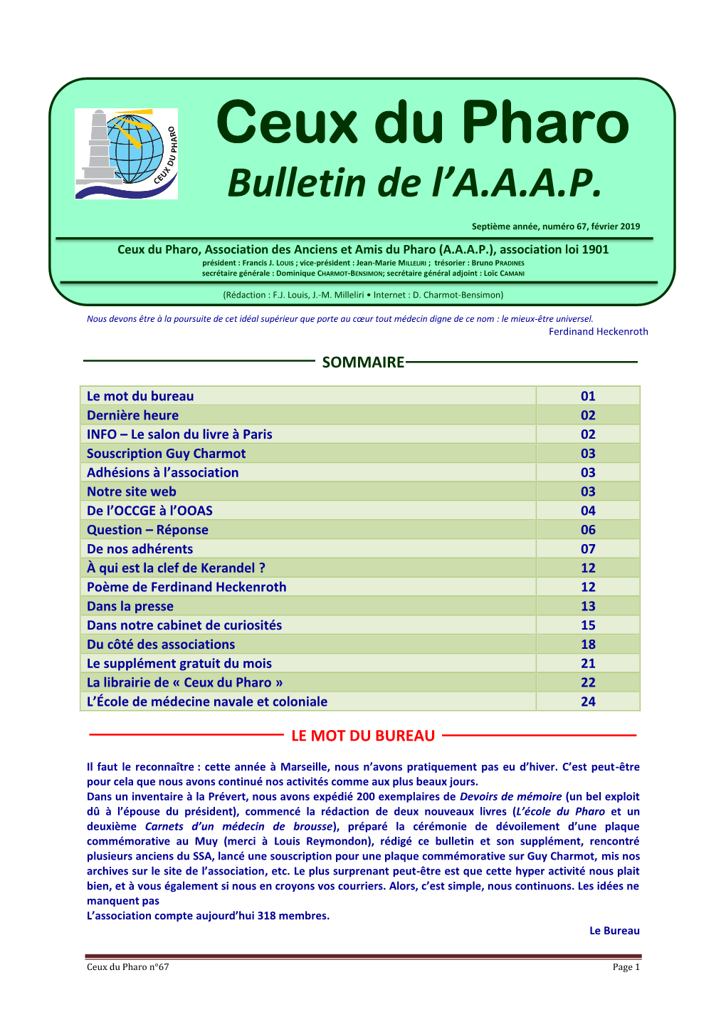 Bulletin De L'aaap
