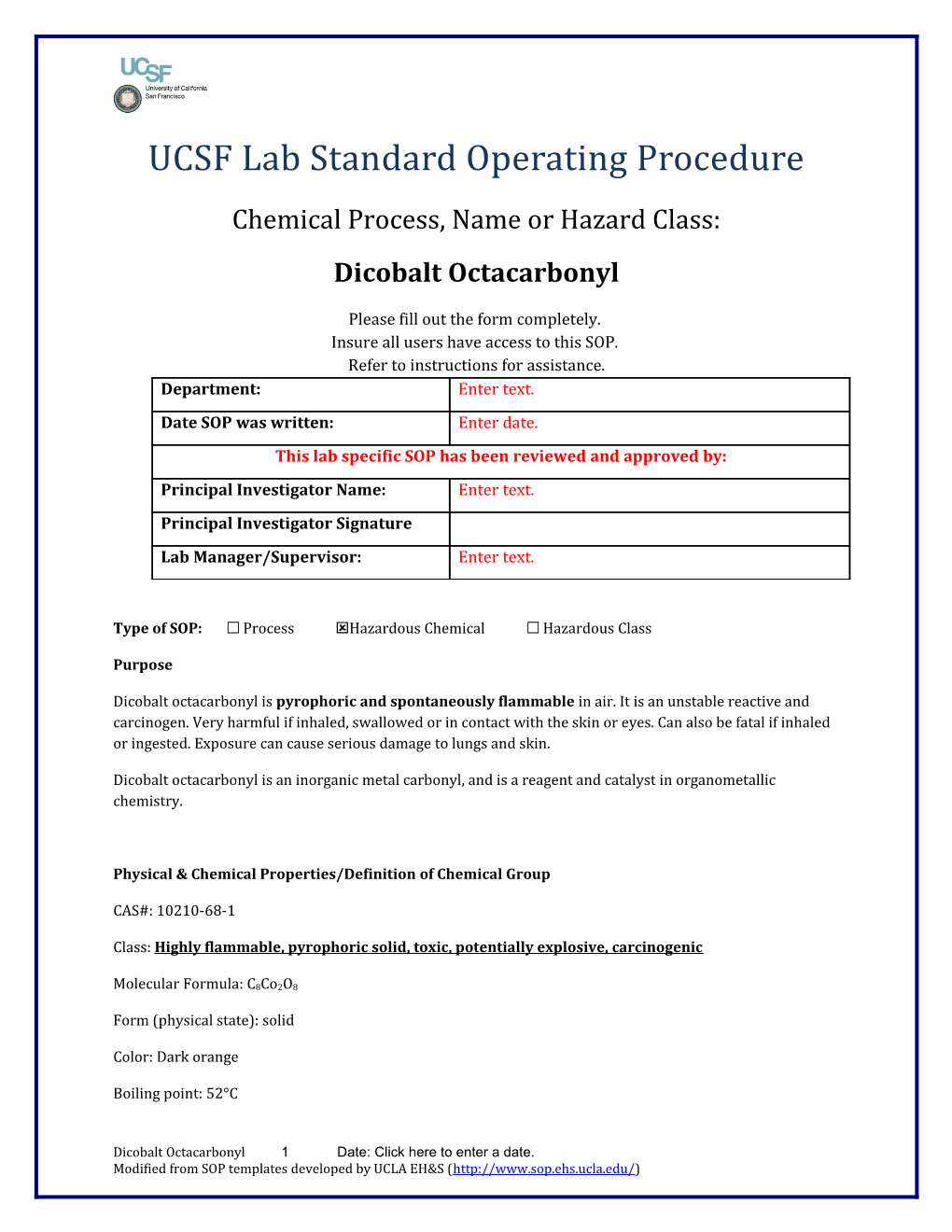 UCSF Lab Standard Operating Procedure s24