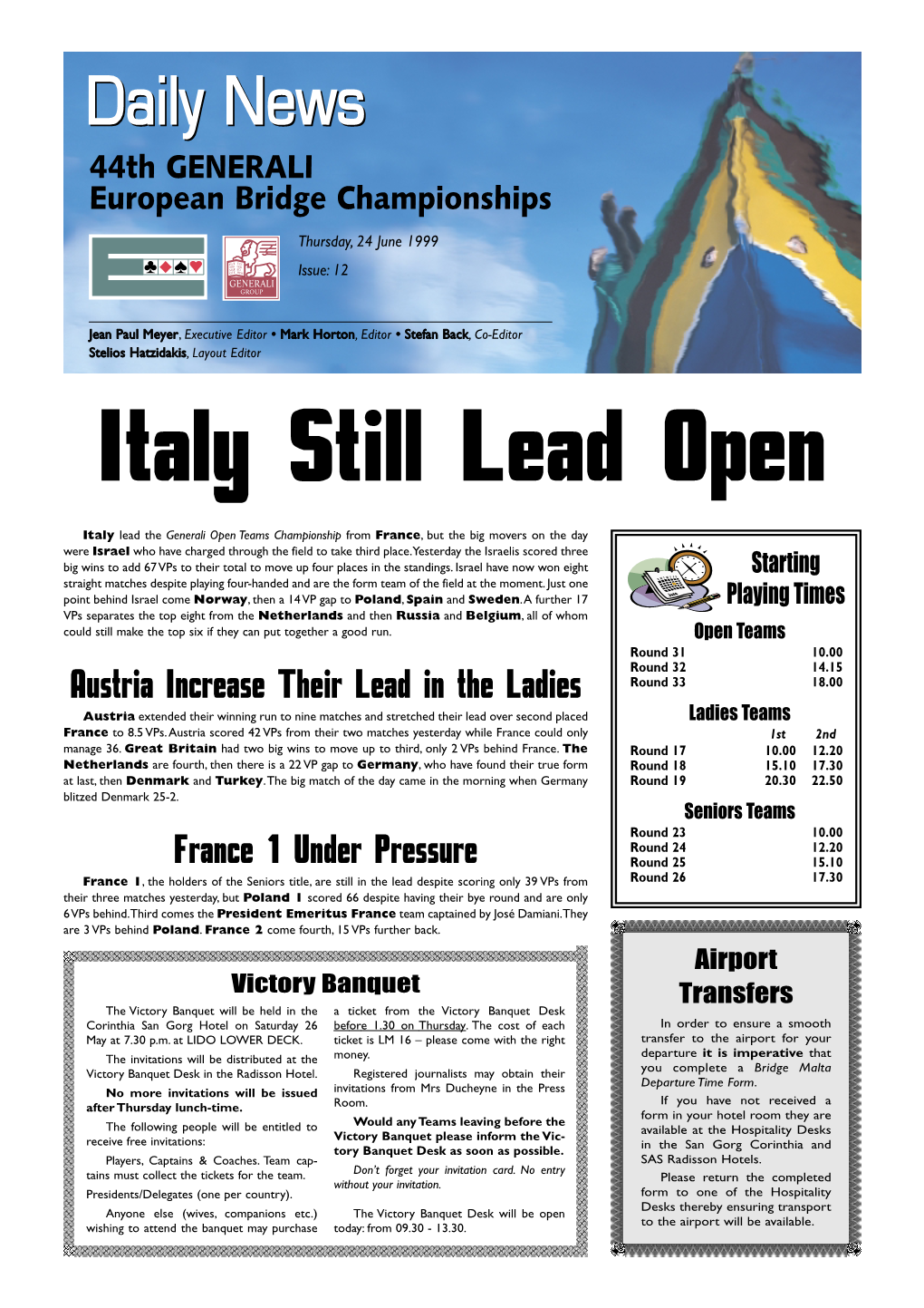 Italy Still Lead Open