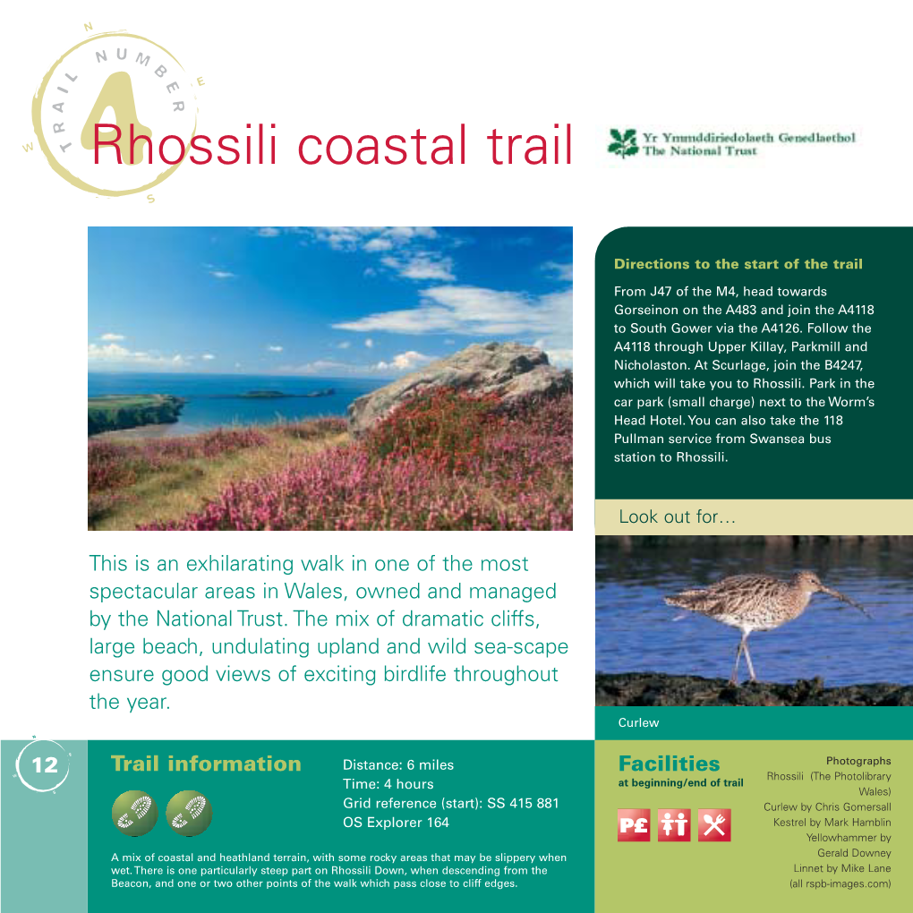 RSPB Rhossili Coastal Trail