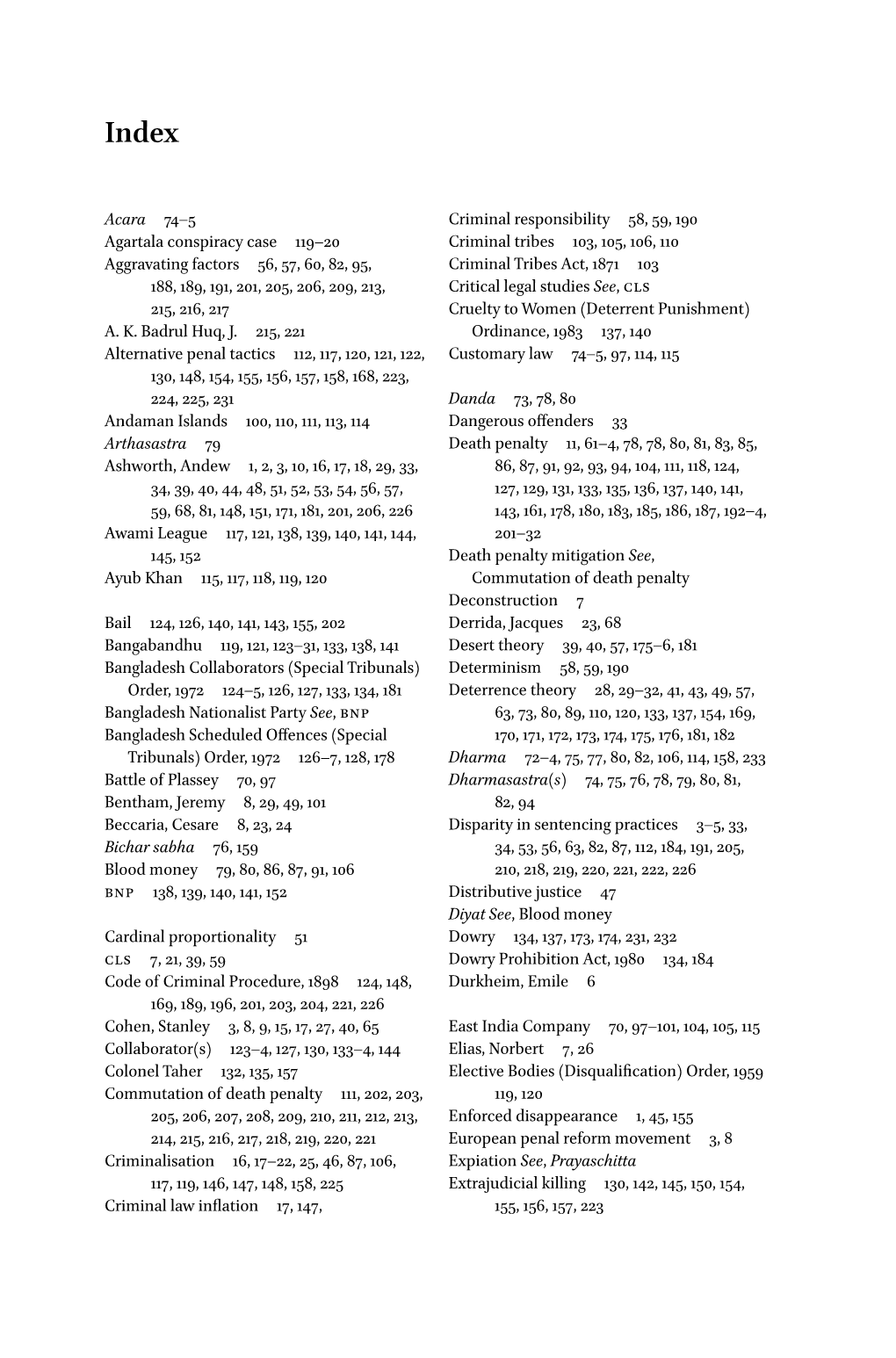 Acara 74–5 Agartala Conspiracy Case 119–20 Aggravating Factors