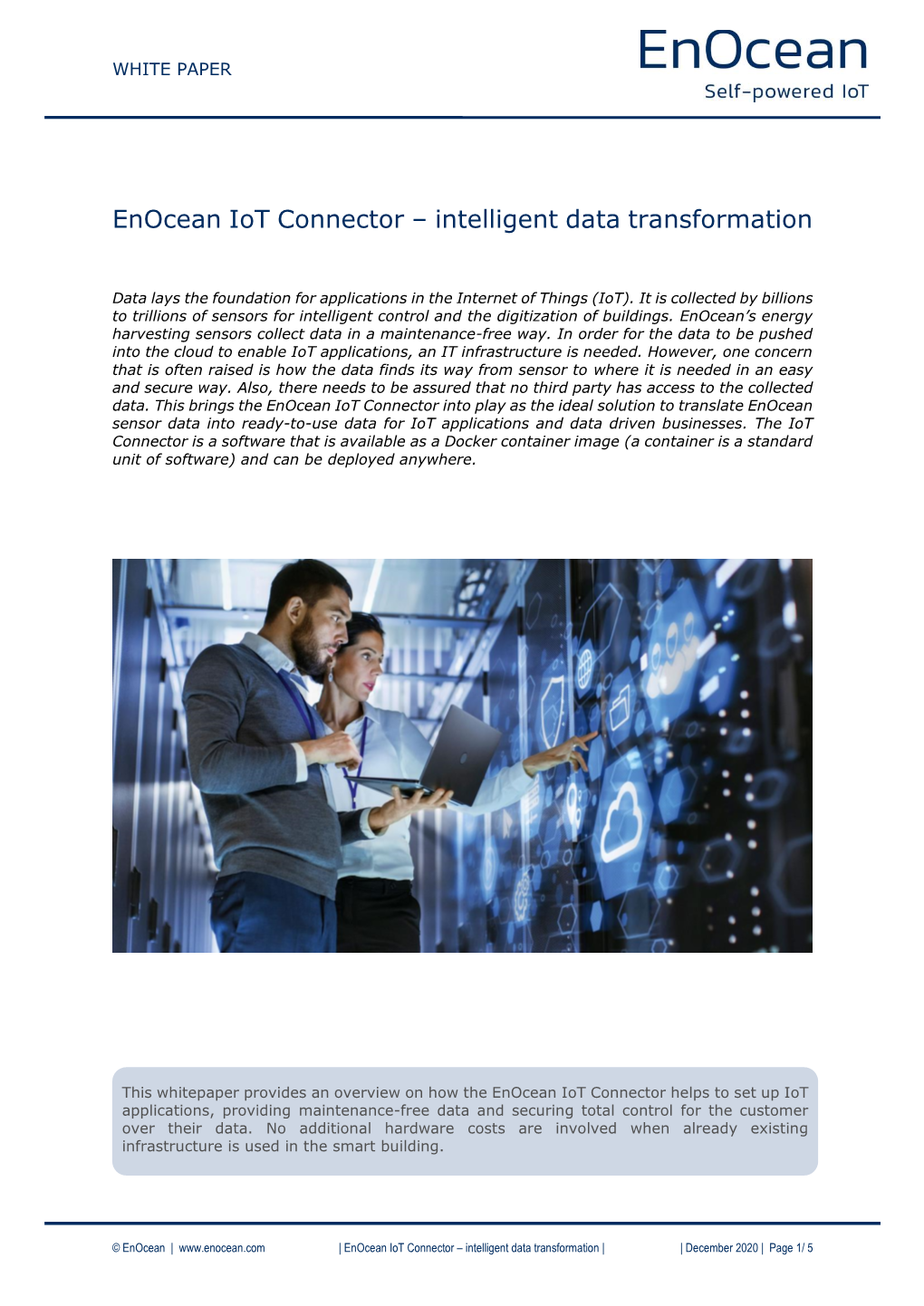 Enocean Iot Connector – Intelligent Data Transformation