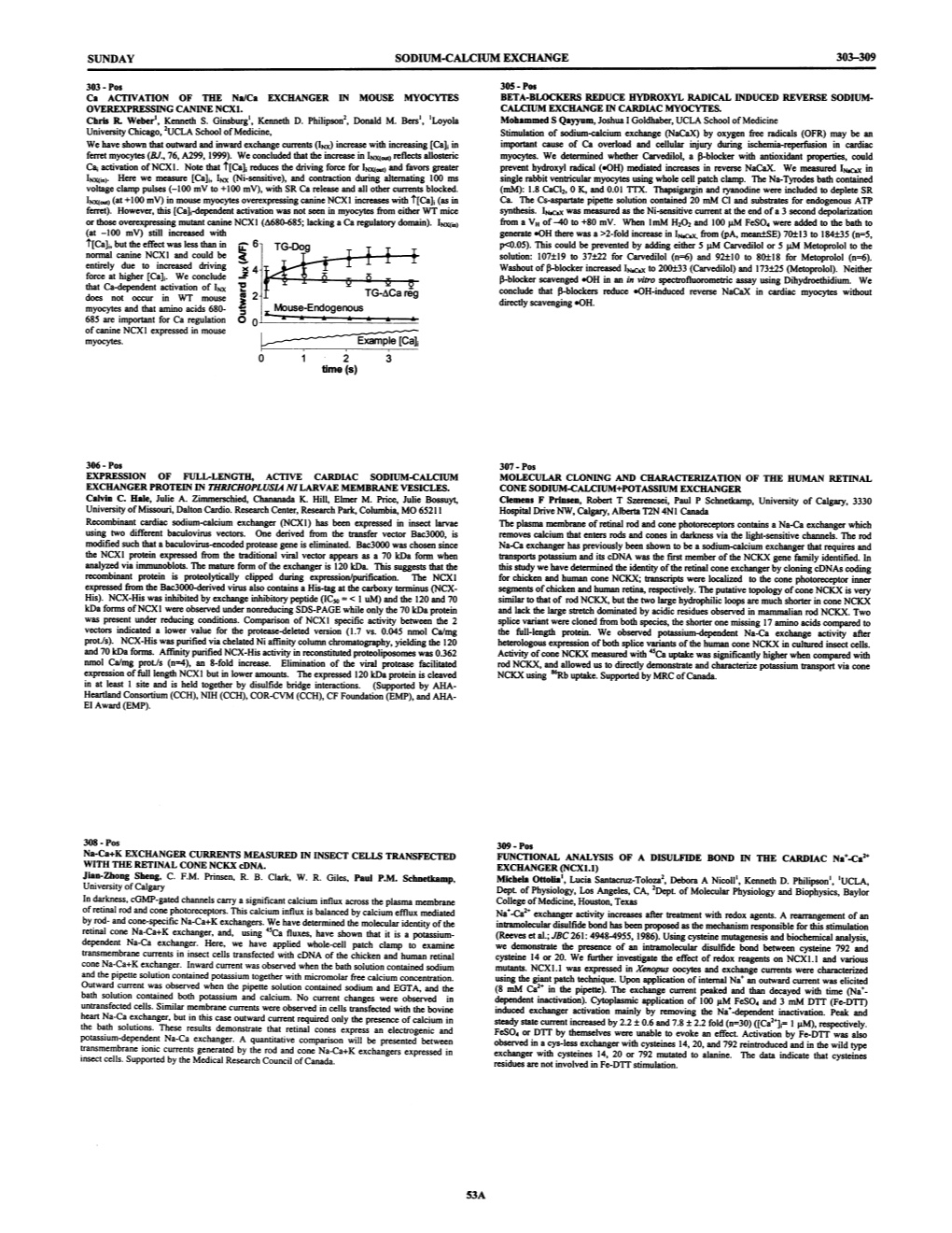 Sodium-Calcium Exchange 303-309