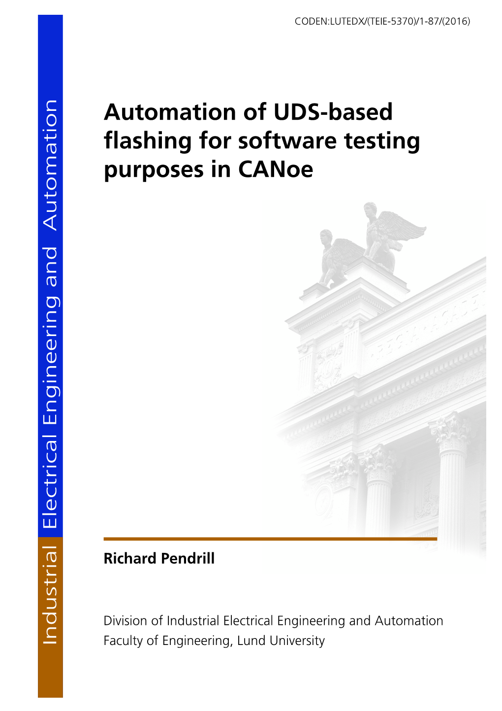 Automation of UDS-Based Flashing for Software Testing Purposes in Canoe