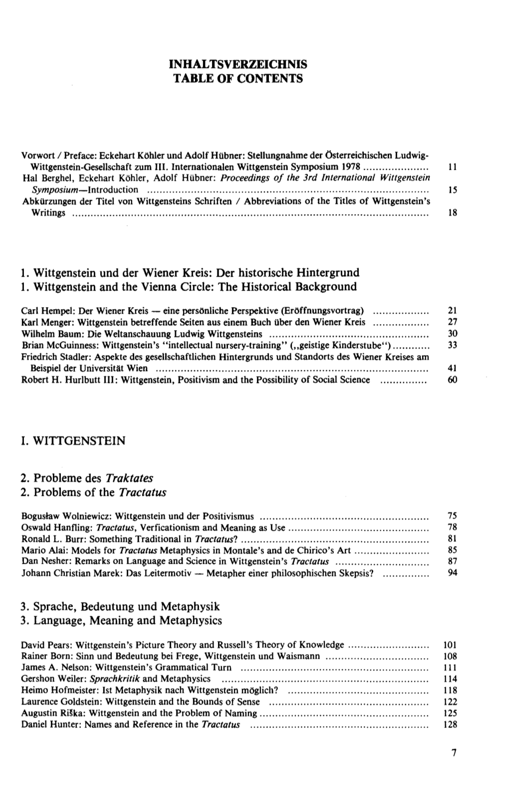 Wittgenstein, Der Wiener Kreis Und Der Kritische Rationalismus : Akten Des