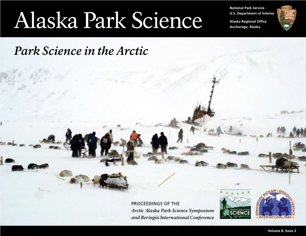 Alaska Park Science. Volume 8, Issue 2