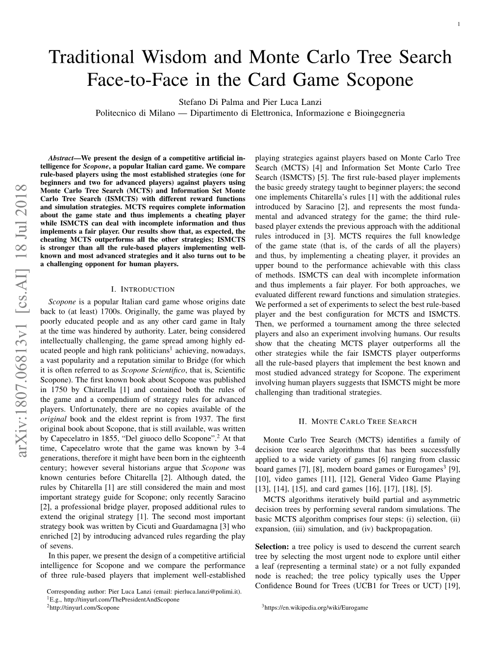 Traditional Wisdom and Monte Carlo Tree Search Face-To-Face in The