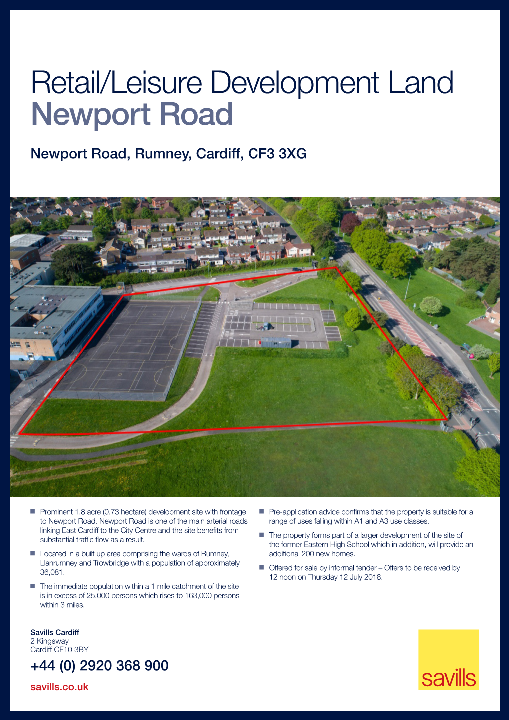 Retail/Leisure Development Land Newport Road