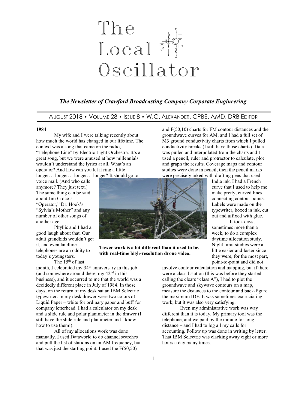 August 2018 Local Oscillator