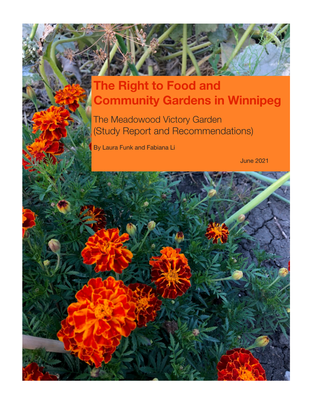 Victory Garden Report, Winnipeg, December 2020, Pg