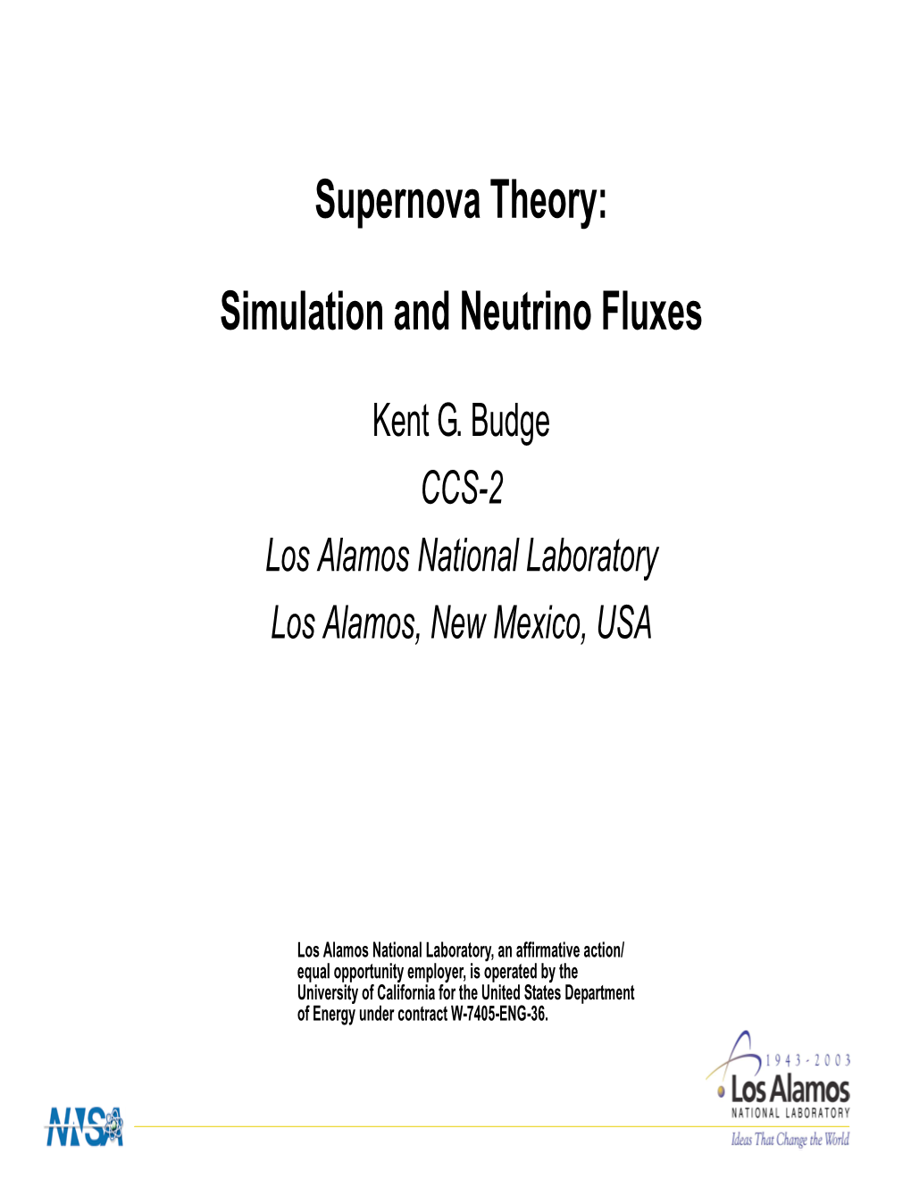 Supernova Theory: Simulation and Neutrino Fluxes