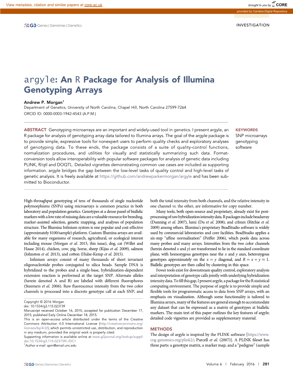 Argyle: an R Package for Analysis of Illumina Genotyping Arrays