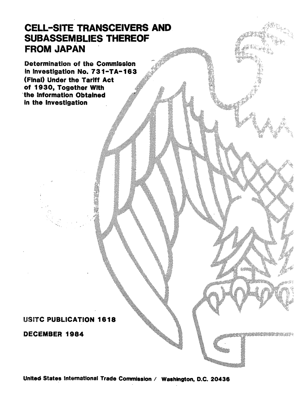 Cell-Site Transcievers and Subassemblies Thereof from Japan