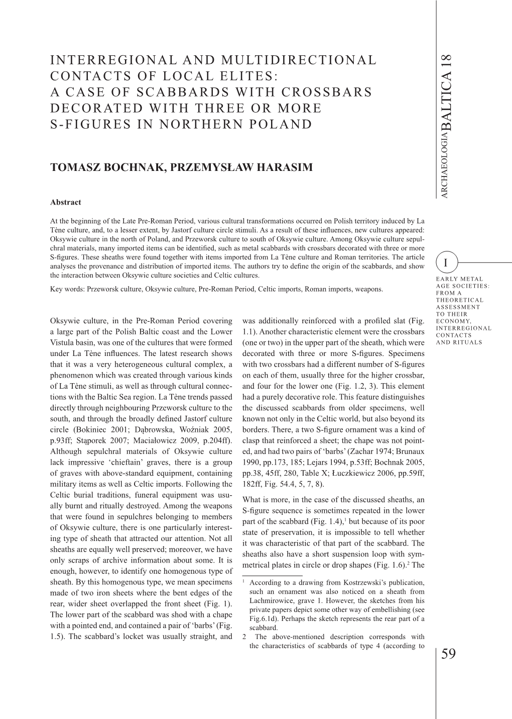 Bochnak Herasim Interregional and Multidirectional Contacts of Local Elites: a Case of Scabbards with Crossbars Decorated with T