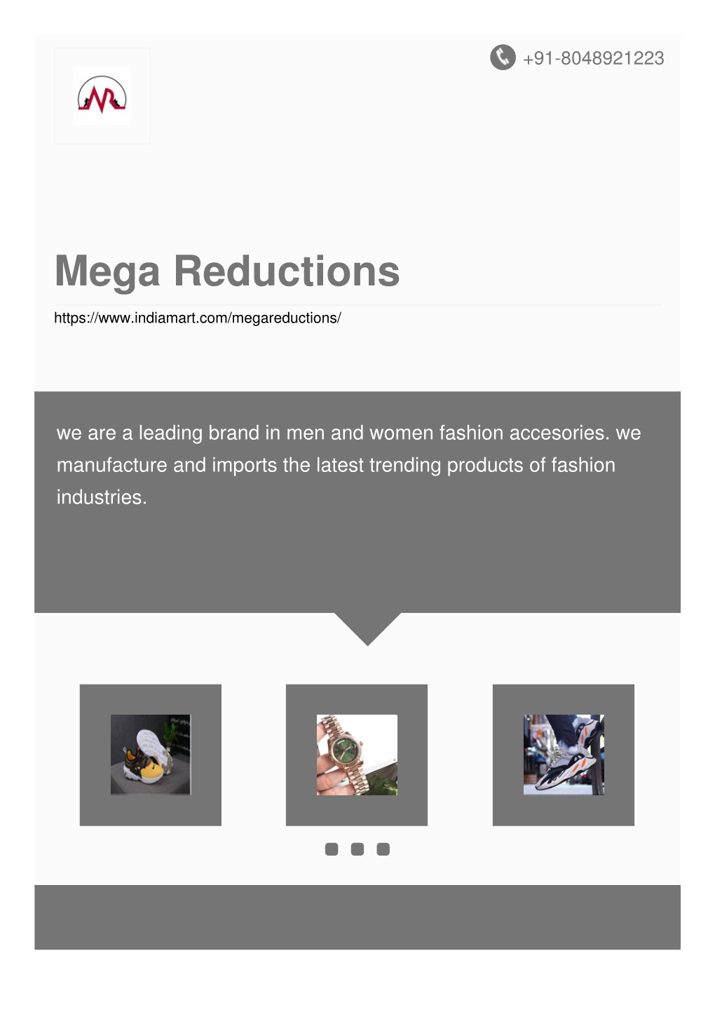 Mega Reductions