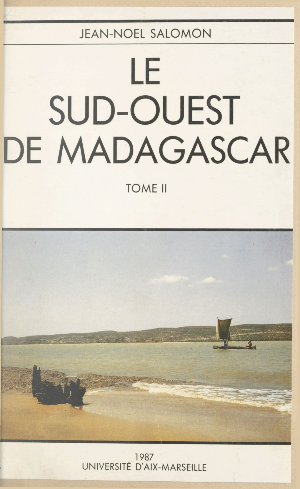 Le Sud-Ouest De Madagascar Étude De Géographie Physique