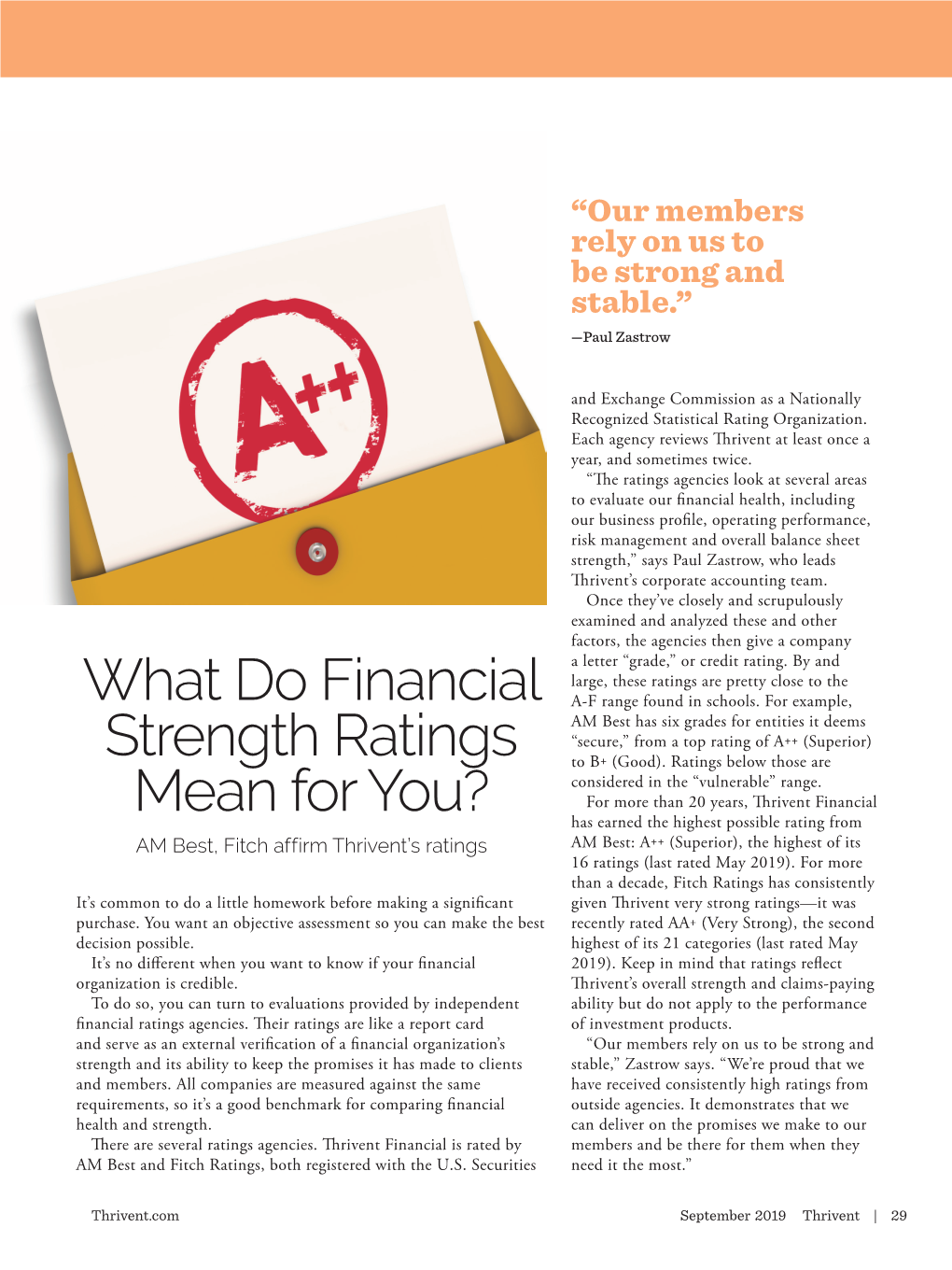 What Do Financial Strength Ratings Mean for You?