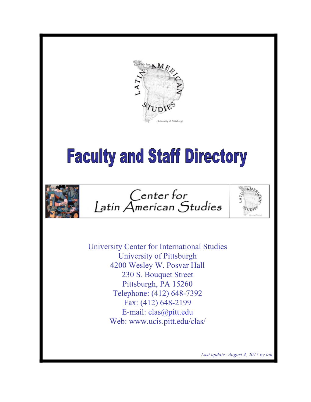 Faculty and Staff Directory