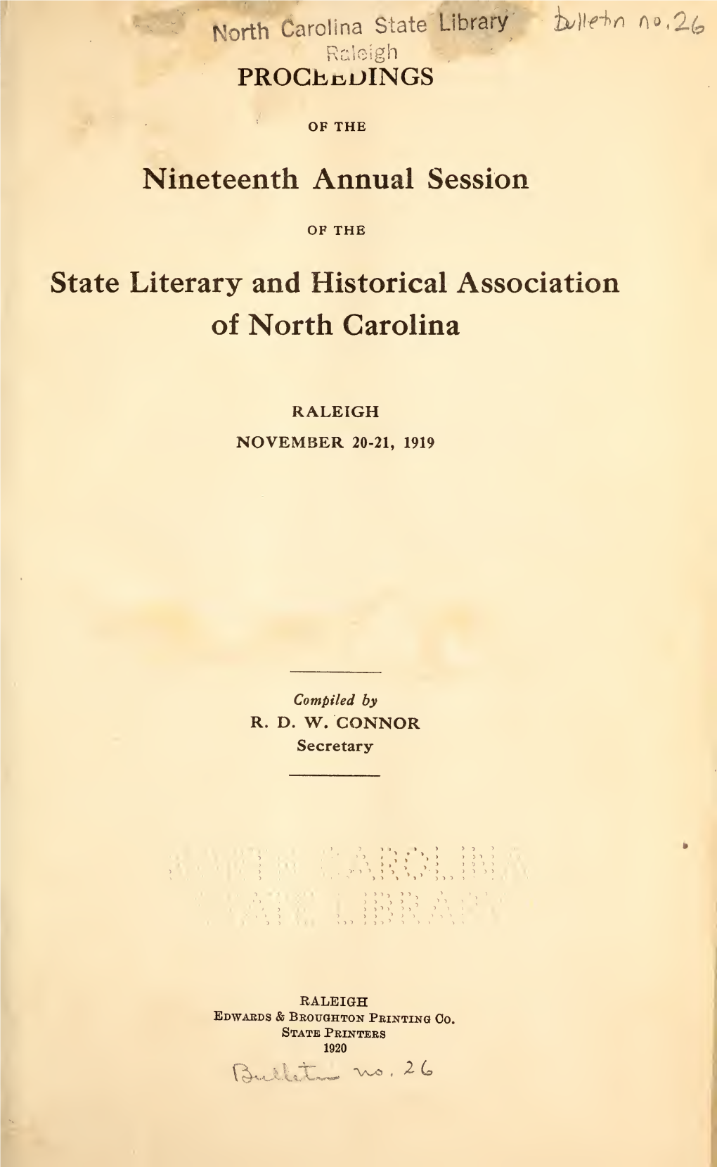 Publications of the North Carolina Historical Commission