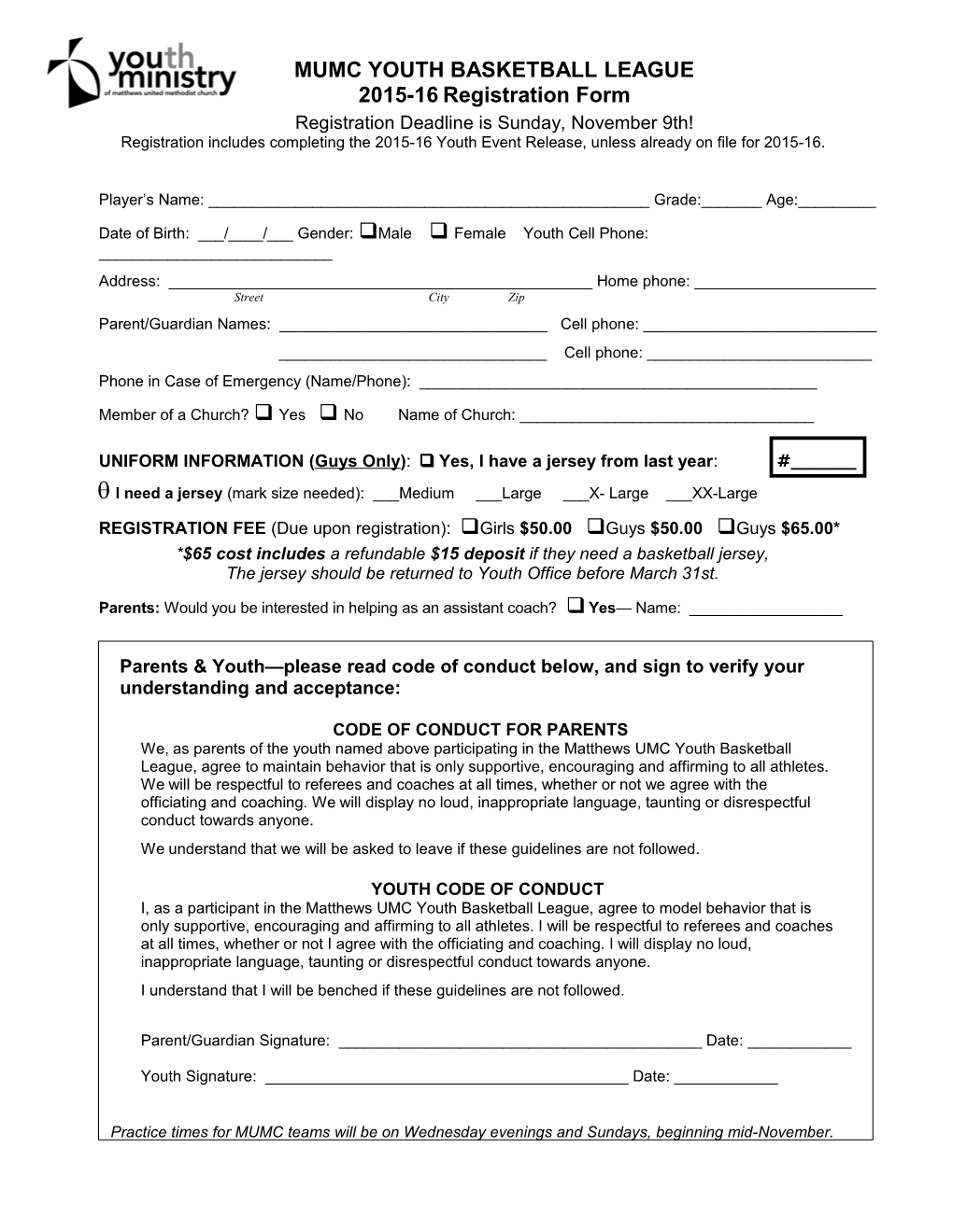 Mumc Basketball 1997 Registration