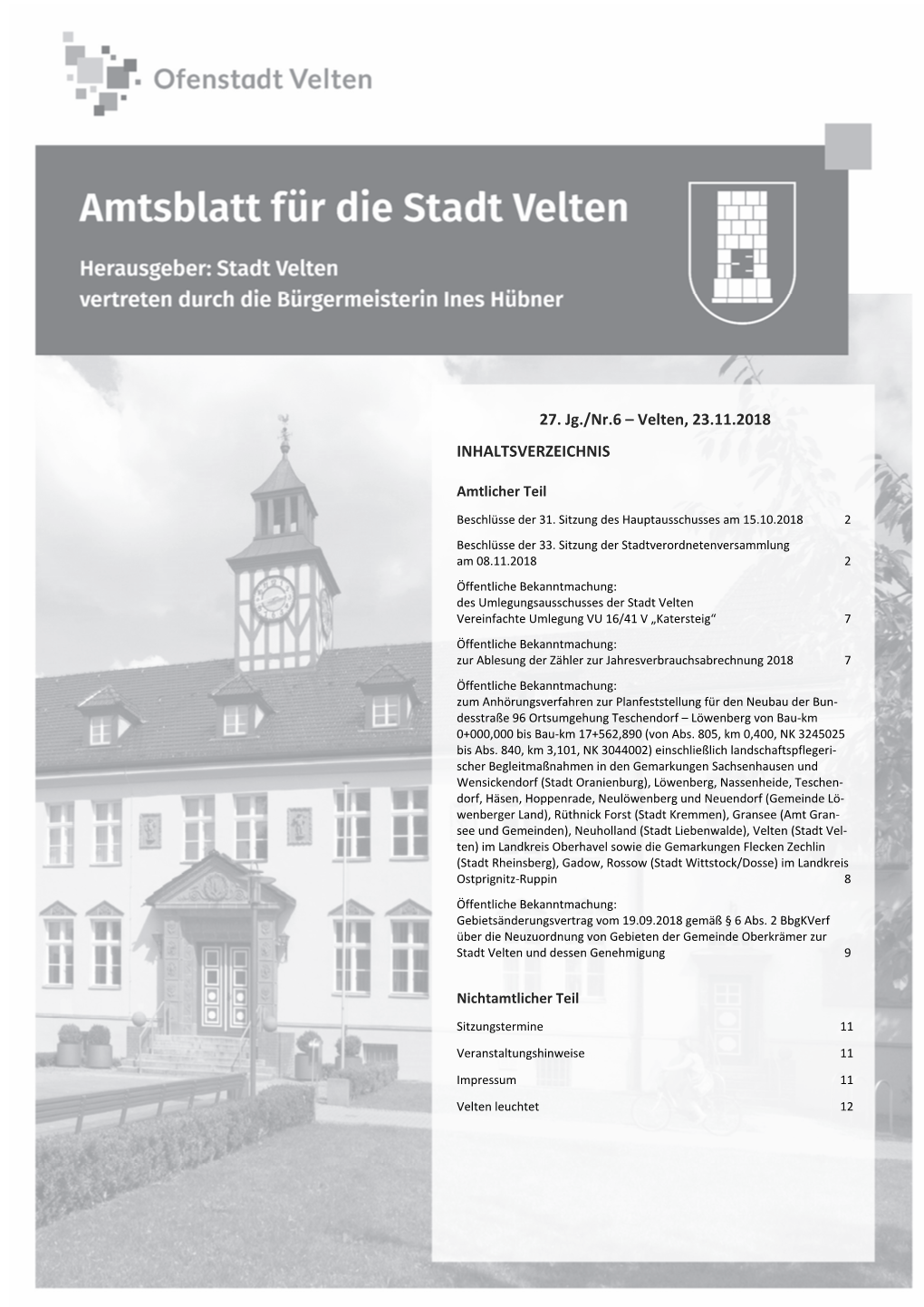 Amtsblatt Nr. 6