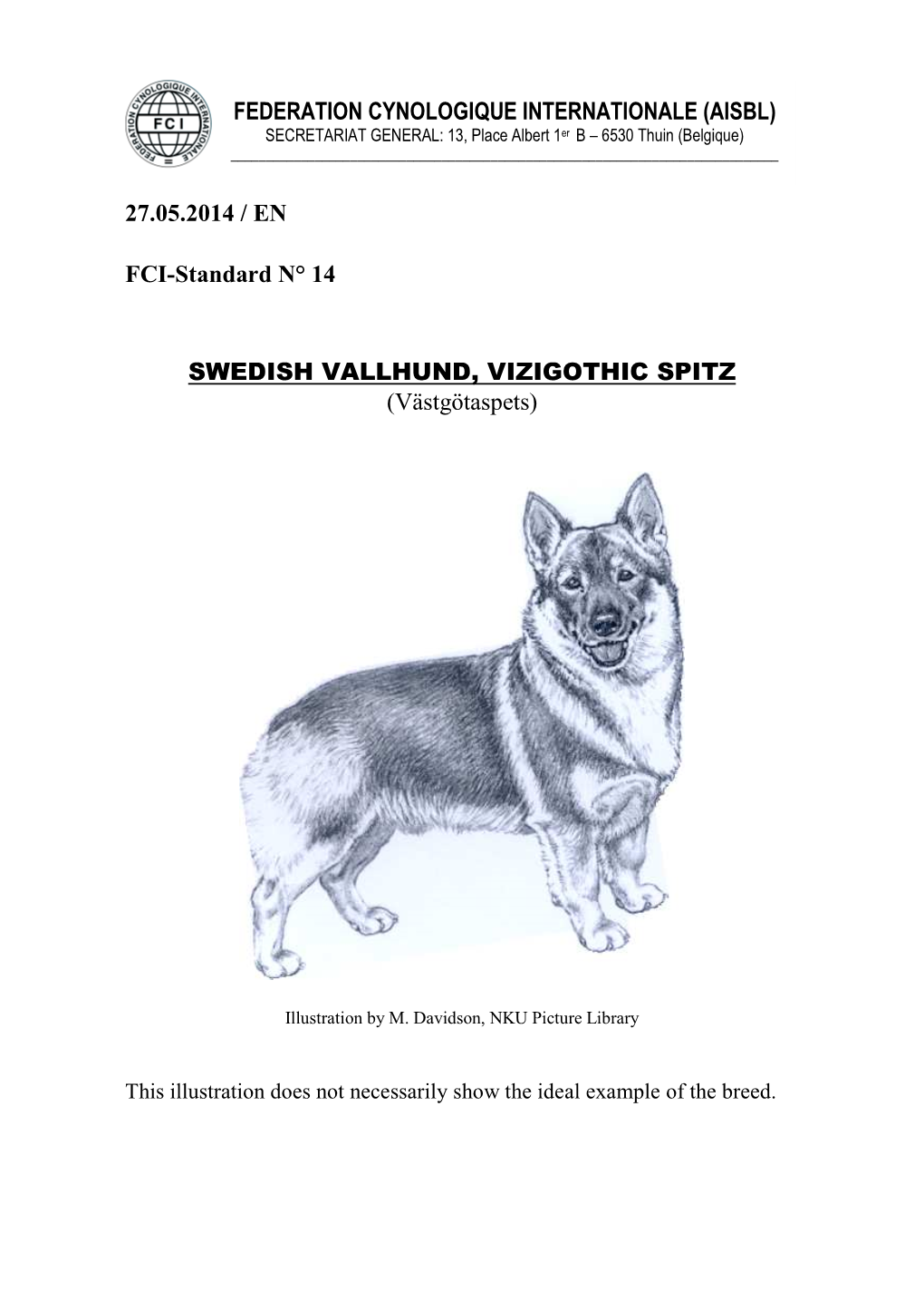 27.05.2014 / EN FCI-Standard N° 14 SWEDISH VALLHUND