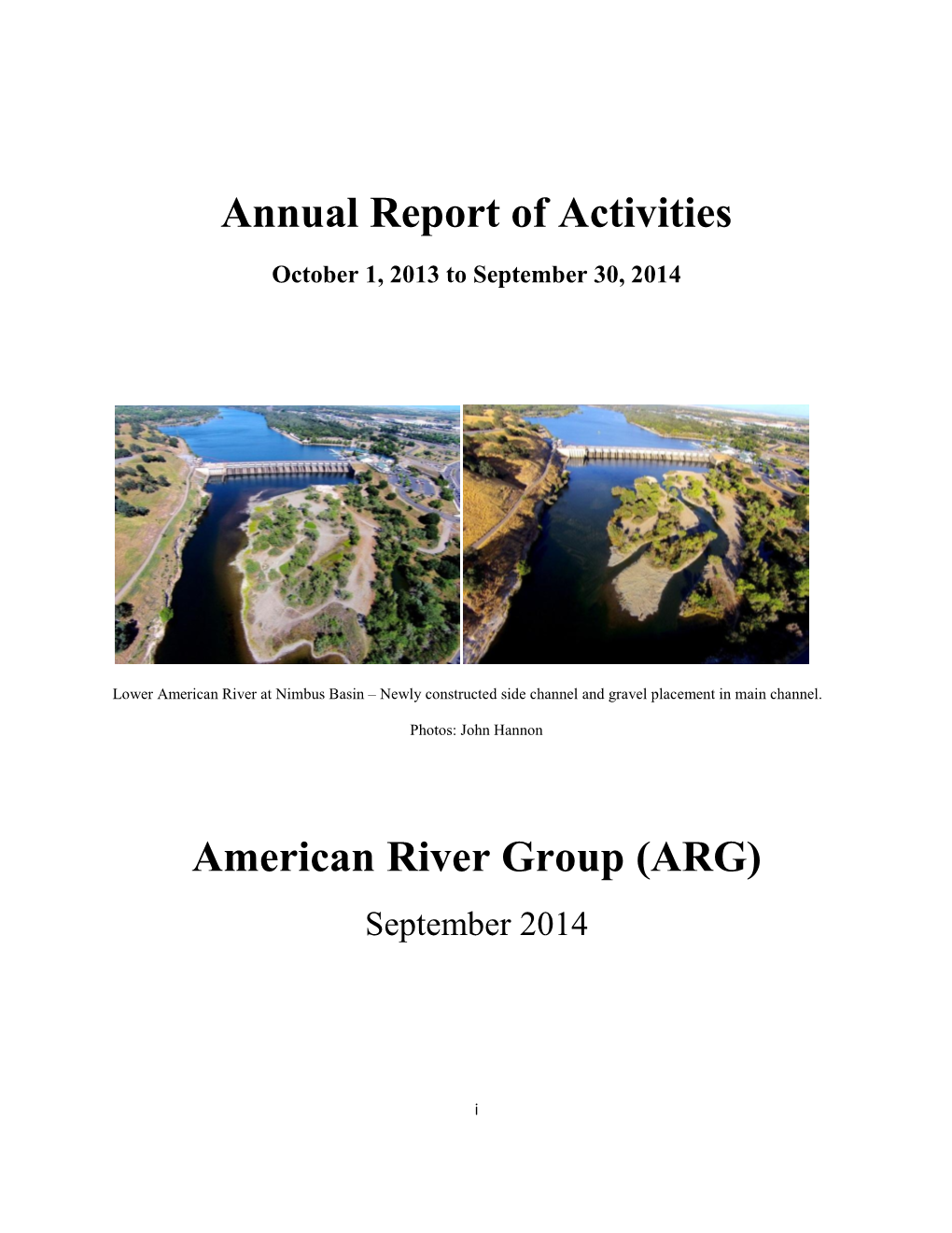 Draft Annual Report of Activities