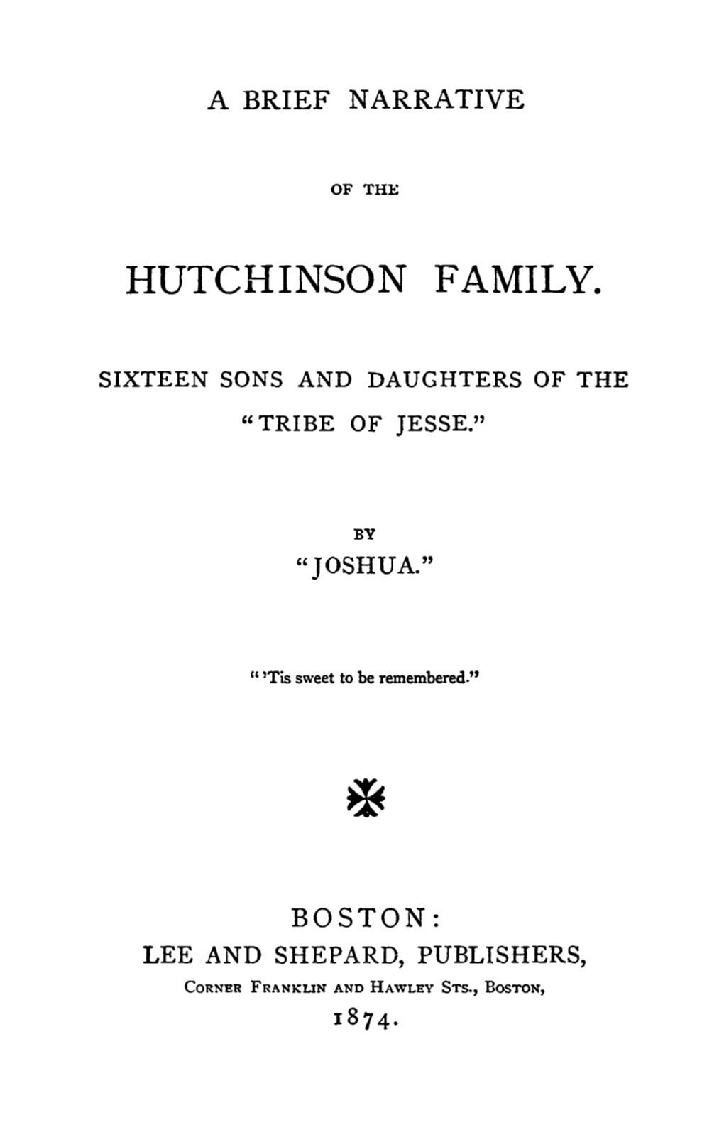 Hutchinson Family