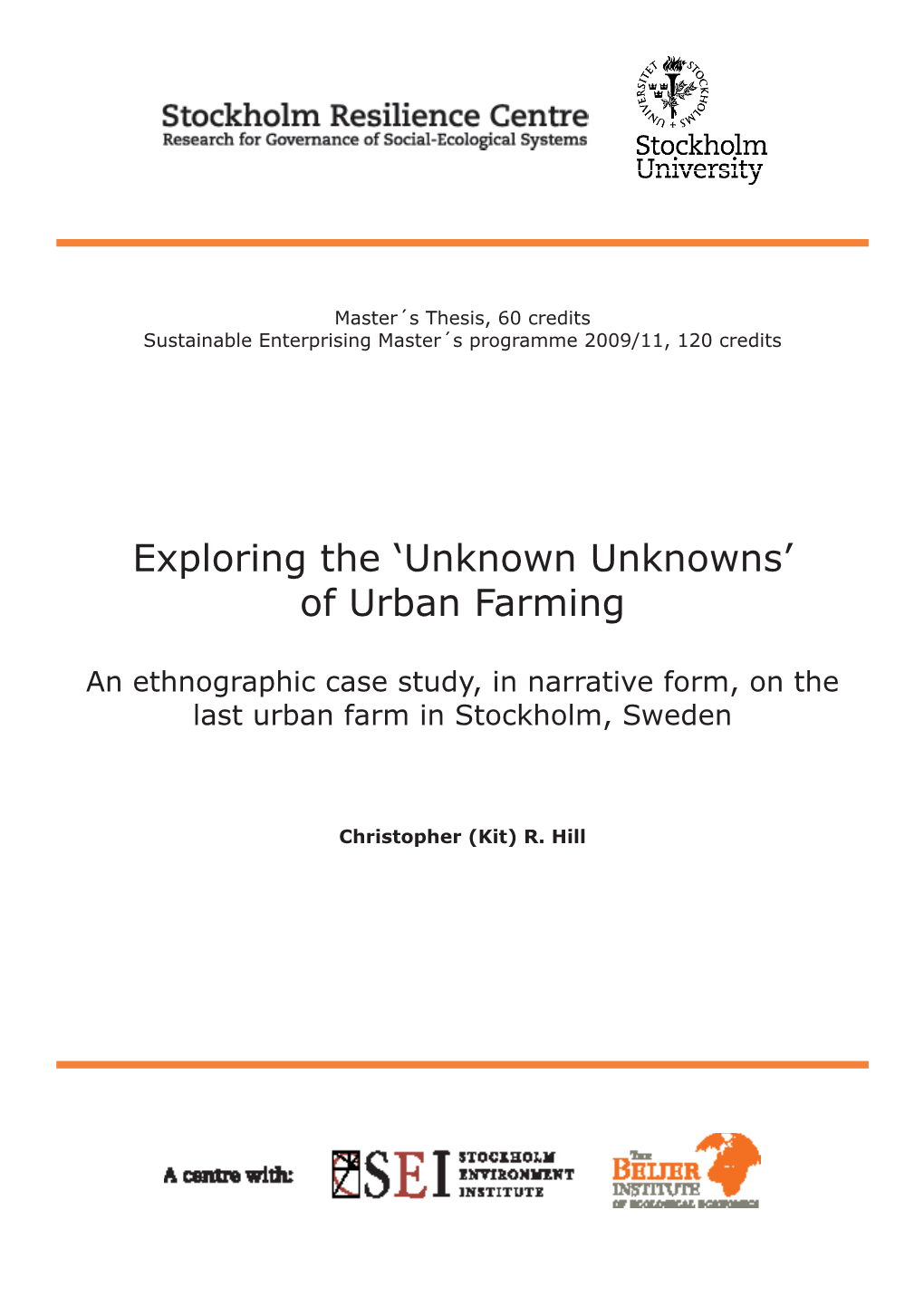 Of Urban Farming