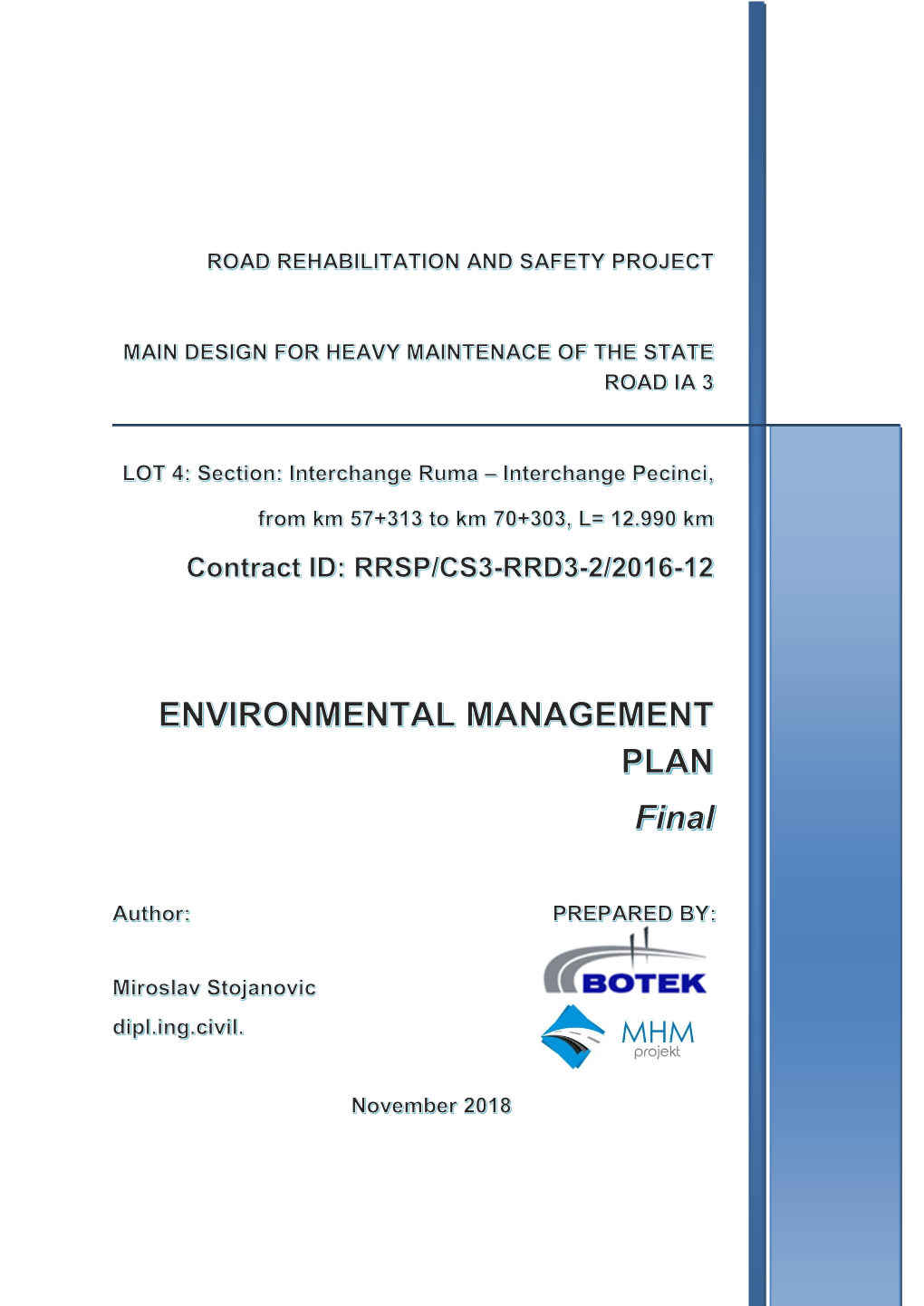 5. Environmental Management Plan