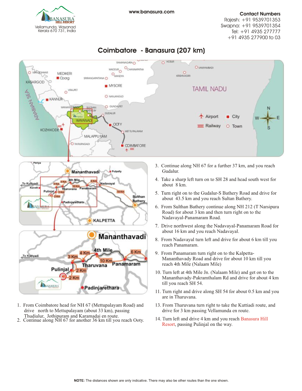 Coimbatore Banasura Route