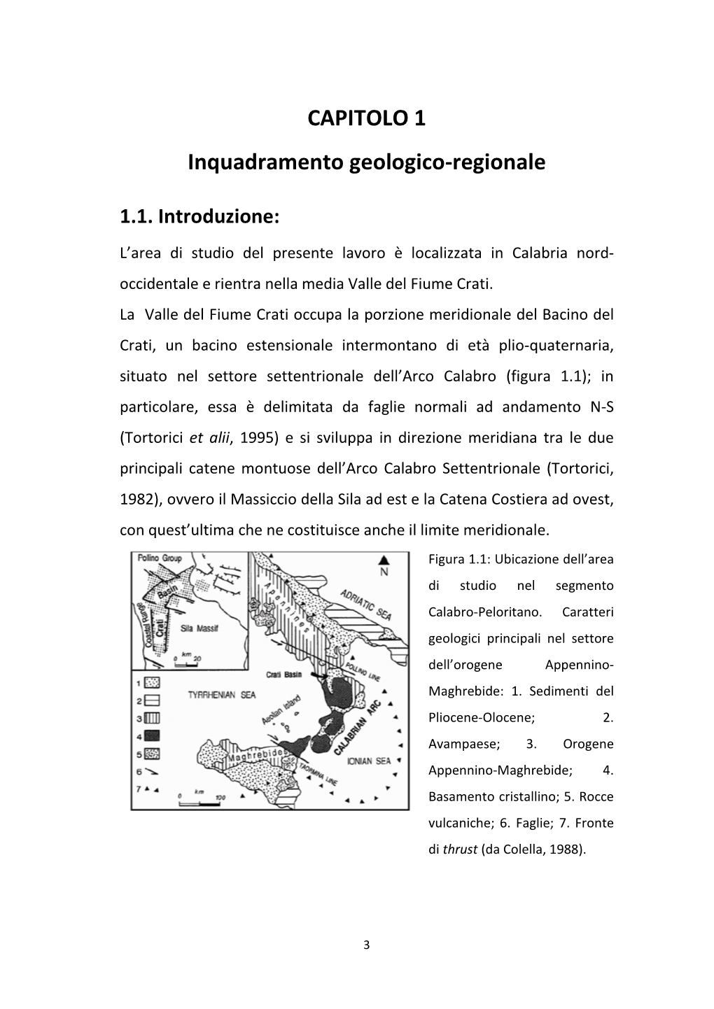 CAPITOLO 1 Inquadramento Geologico-Regionale