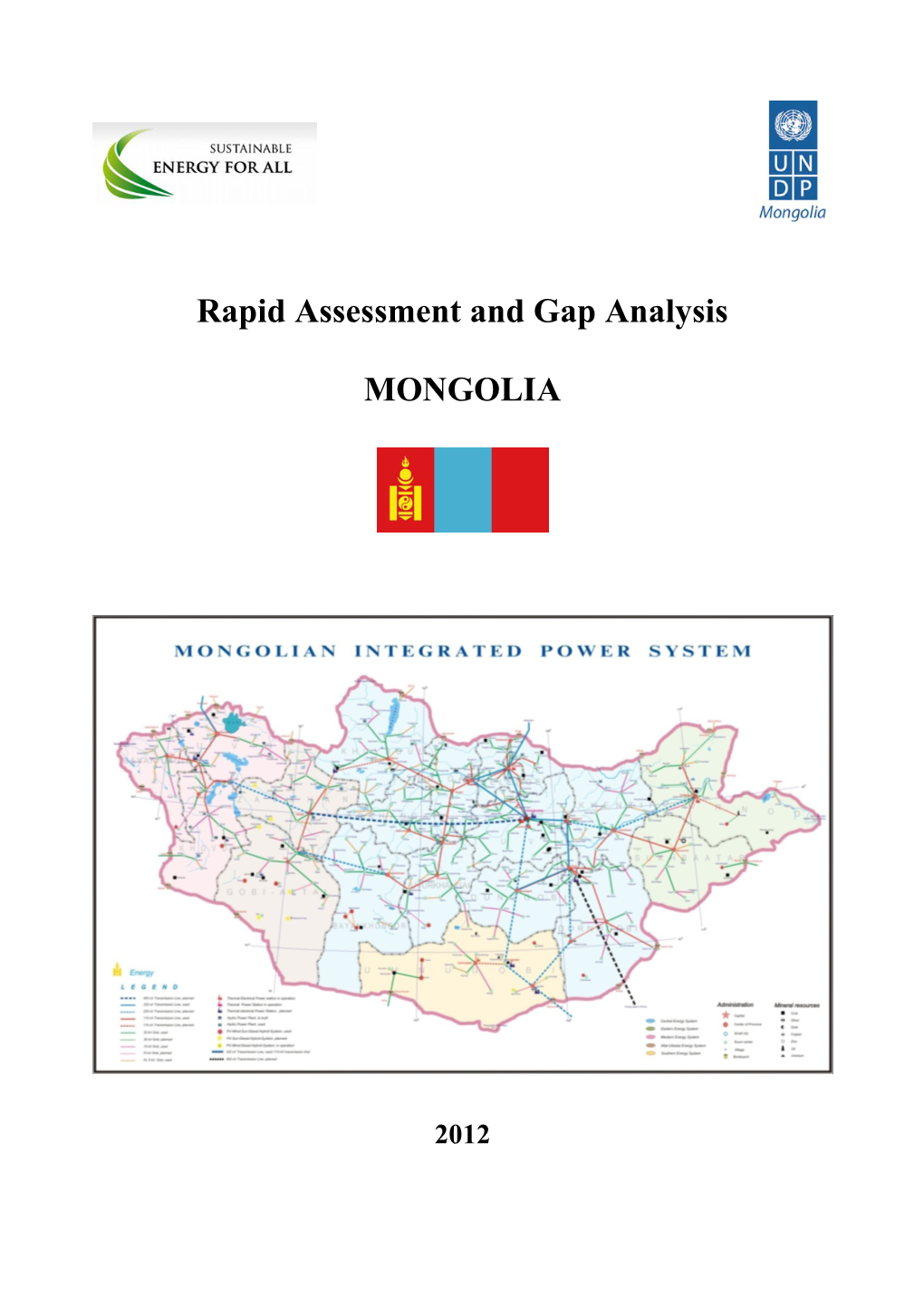 Rapid Assessment and Gap Analysis MONGOLIA