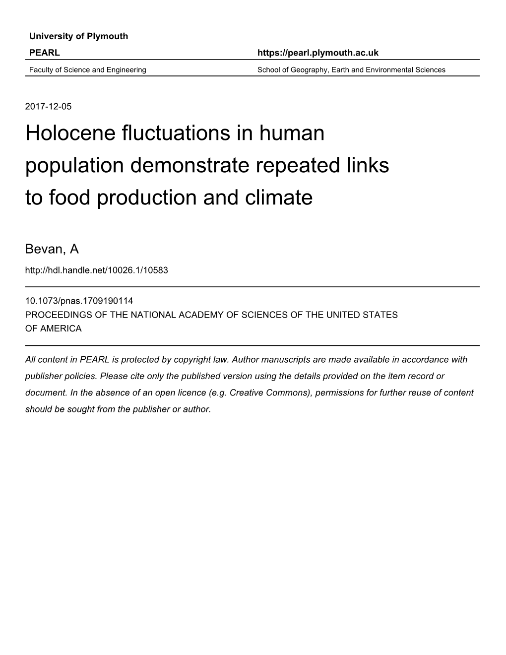 Bevan Etal 2017 PNAS PEARL.Pdf