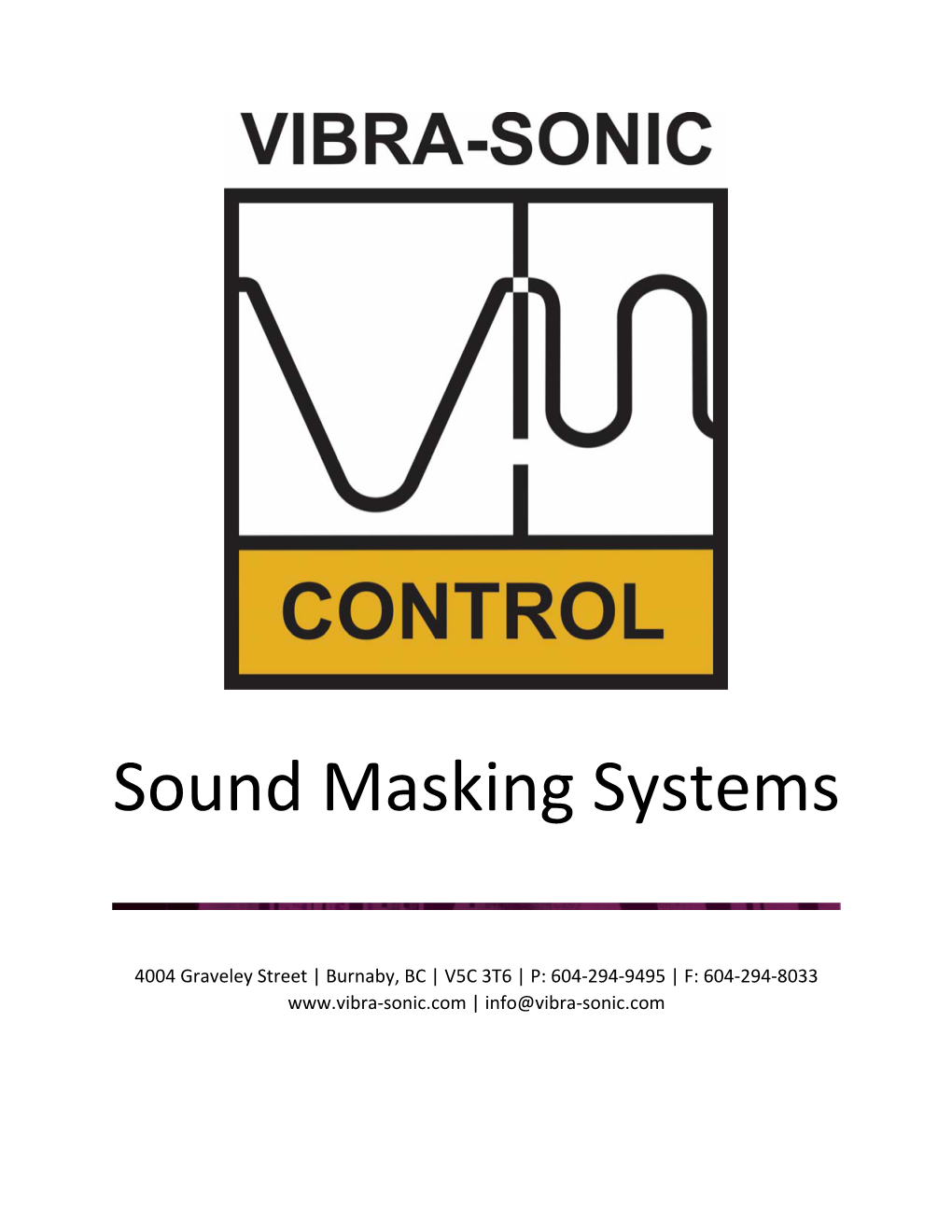Sound Masking Systems