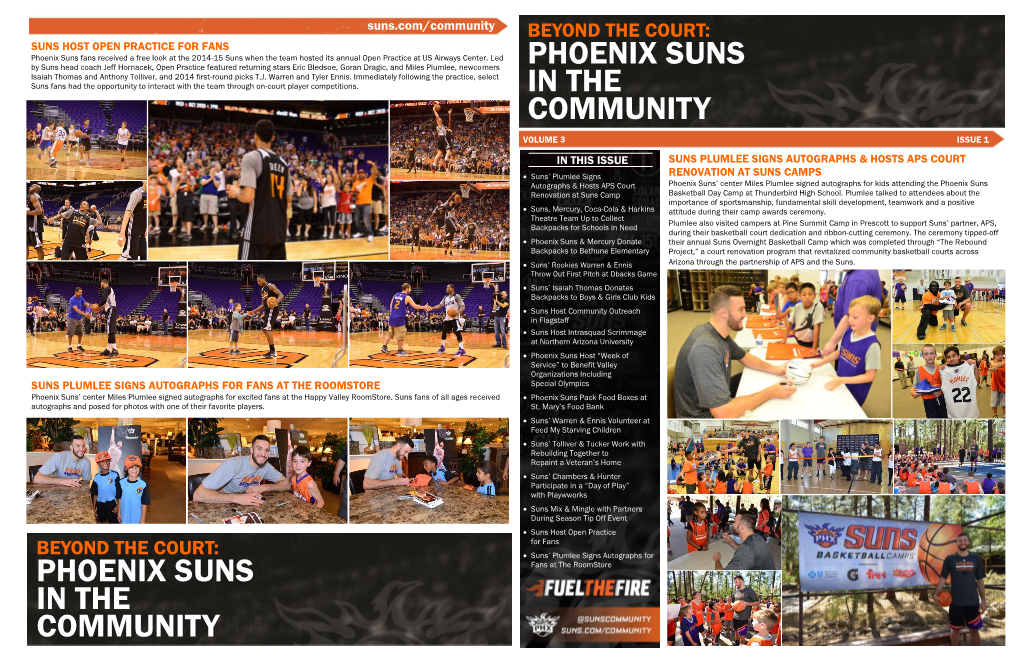 Phoenix Suns in the Community Phoenix Suns In