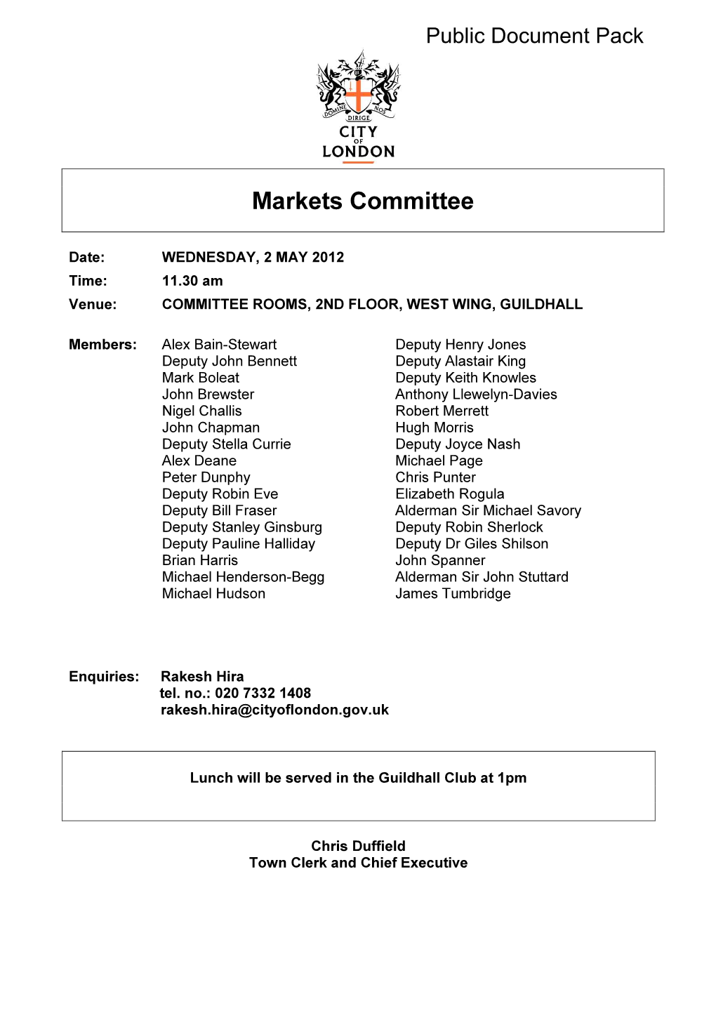 Markets Committee